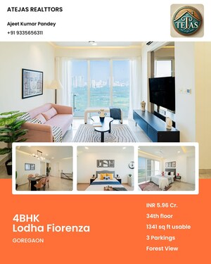 Team Area in 4 BHK Apartment at Lodha Fiorenza, Goregaon East – for Sale