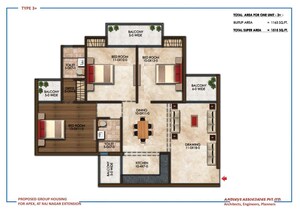 Floor Plan in 2 BHK Apartment at Morta – for Sale
