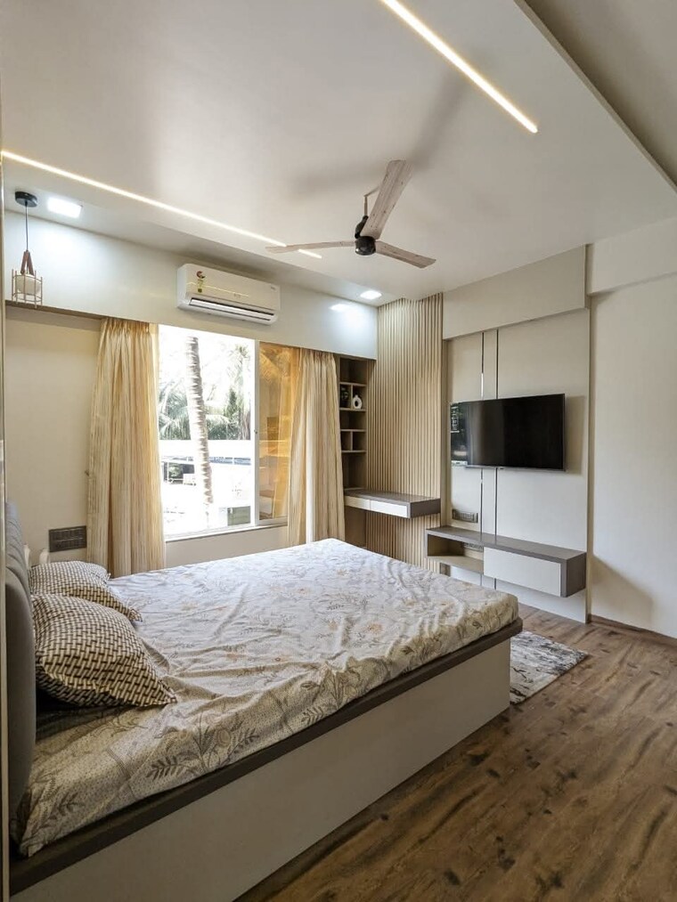 Bedroom, cosmos-hawaiian-village 4 Bedroom 1500 Sq.Ft. Apartment In Ghodbunder Road Thane 9616978