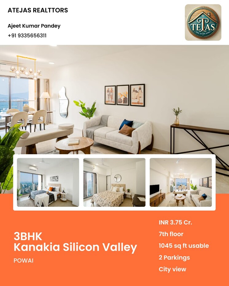 Floor Plan, kanakia-silicon-valley 3 Bedroom 1045 Sq.Ft. Apartment In Powai Mumbai 9616980
