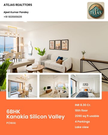 Floor Plan in 6 BHK Apartment at Kanakia Silicon Valley, Powai – for Sale