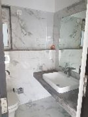 Bathroom in 3 BHK Apartment at Raheja Ridgewood, Goregaon East – for Rent