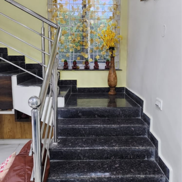 Staircase in 3 BHK Villa at Tulsi Gardens, Sainikpuri – for Sale