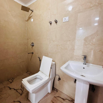 Bathroom in 3 BHK Builder Floor at Saket – for Rent
