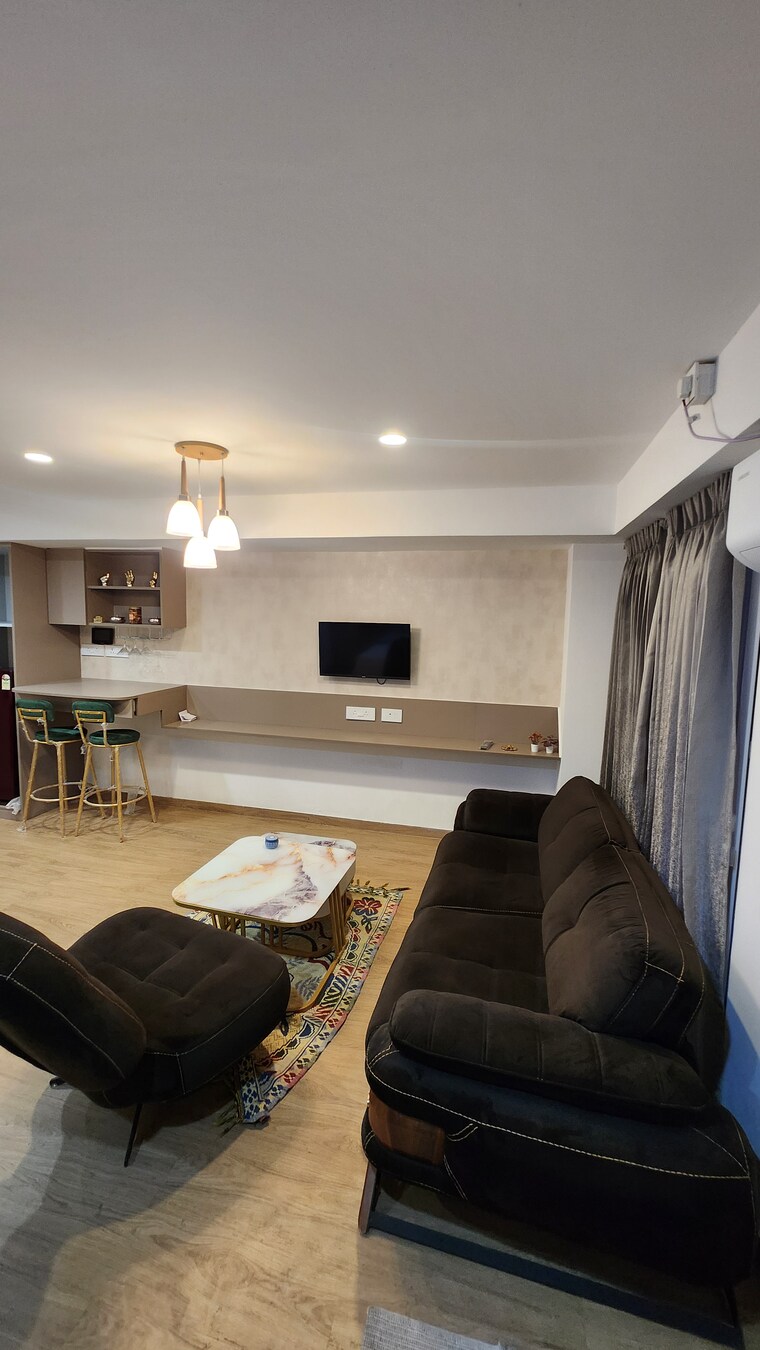 Living Room, yashcon-neon 1 Bedroom 560 Sq.Ft. Apartment In Viman Nagar Pune 9617200