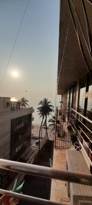 Balcony in 2 BHK Apartment at Juhu Sun N Sea CHS, Juhu – for Rent