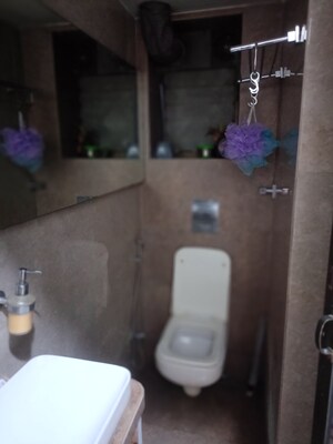 Bathroom in 1 BHK Apartment at Silver Castle Andheri East, Andheri East – for Sale
