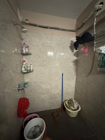 Bathroom in 2 BHK Apartment at Rhythm Serenity Heights, Andheri East – for Rent