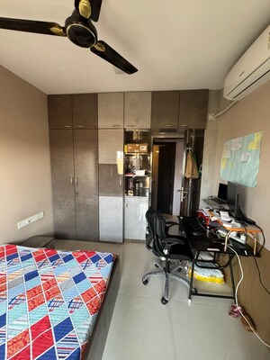 Bedroom in 2 BHK Apartment at Rhythm Serenity Heights, Andheri East – for Rent