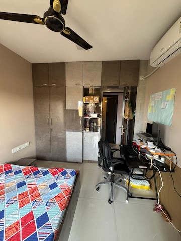 Bedroom in 2 BHK Apartment at Rhythm Serenity Heights, Andheri East – for Rent