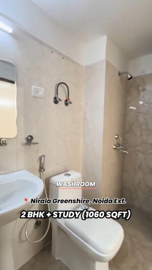 Bathroom in 2 BHK Apartment at Nirala Greenshire, Sector 2 Greater Noida – for Sale