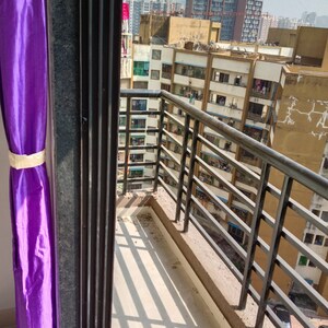 Balcony in 2 BHK Apartment at Mukti Shantinath Tower, Vartak Ward – for Sale