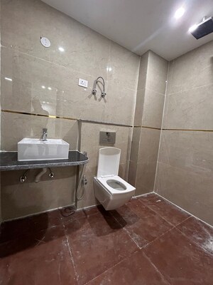 Bathroom in 3 BHK Apartment at Chattarpur – for Rent