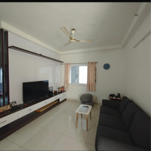 Living Room in 2 BHK Apartment at Prestige High Fields, Financial District – for Rent