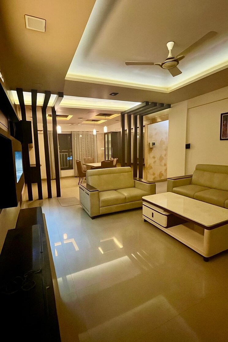 Living Room, jadhav-deore-brick-castle 3 Bedroom 1850 Sq.Ft. Apartment In Hadapsar Pune 9617979