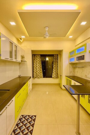 Kitchen in 3 BHK Apartment at Jadhav Deore Brick Castle, Hadapsar – for Rent