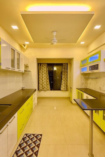 Kitchen in 3 BHK Apartment at Jadhav Deore Brick Castle, Hadapsar – for Rent