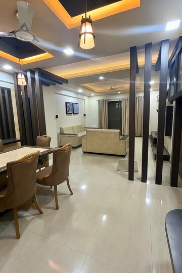 Living Room in 3 BHK Apartment at Jadhav Deore Brick Castle, Hadapsar – for Rent