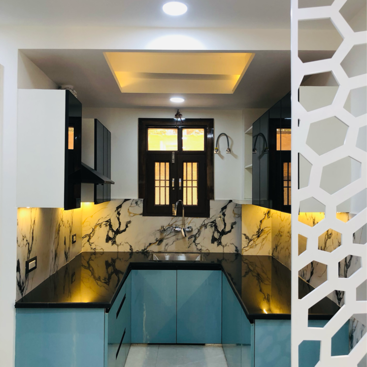 Kitchen, nawada 3 Bedroom 80 Sq.Yd. Builder Floor In Nawada Delhi 9618064