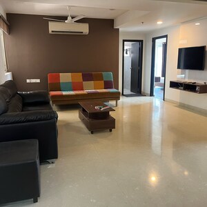 Living Room in 3 BHK Apartment at Golf Edge, Nanakramguda – for Rent
