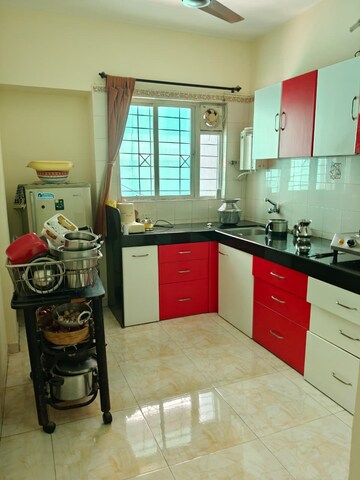 Kitchen in 3 BHK Penthouse at Spring Meadows Co Operative Hosing Society, Pimple Nilakh – for Sale