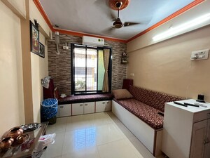 Living Room in 1 BHK Apartment at Chandravadan CHS, Ganeshwadi – for Rent
