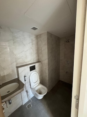 Bathroom in 2 BHK Apartment at Green Acres II CHS Ltd, Ghodbunder Road – for Rent