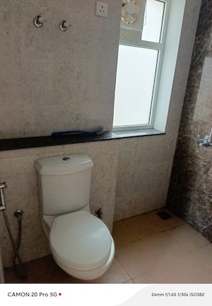 Bathroom in 3 BHK Apartment at International Airport Road – for Rent
