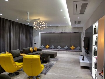 Living Room in 4 BHK Apartment at Vesu – for Sale