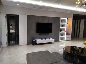 Living Room in 4 BHK Apartment at Vesu – for Sale