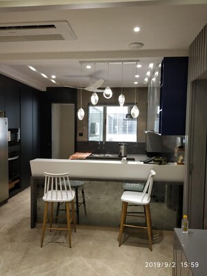 Kitchen in 4 BHK Apartment at Vesu – for Sale