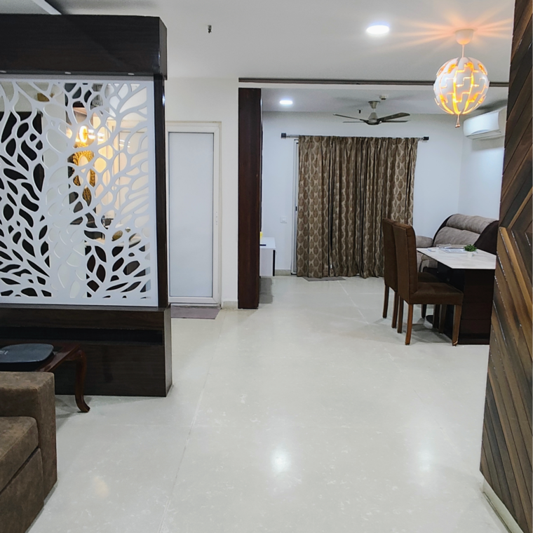 Living Room, golf-edge 2 Bedroom 1400 Sq.Ft. Apartment In Nanakramguda Hyderabad 9618441