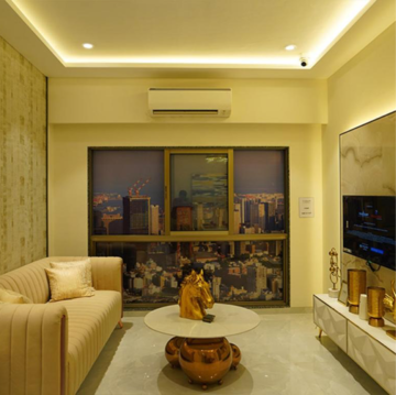 Living Room in 1 BHK Apartment at Paradigm Alaya, Oshiwara – for Sale