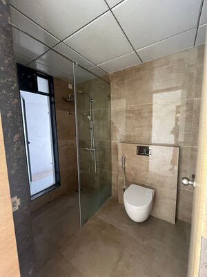 Bathroom in 3 BHK Apartment at Majestique Signature Towers, Balewadi – for Rent