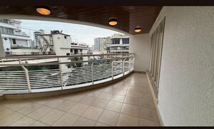 Balcony in 4 BHK Apartment at Khar West – for Rent
