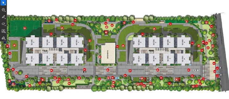 Master Plan, ksr-greens 3 Bedroom 1600 Sq.Ft. Apartment In Madinaguda Hyderabad 9619010