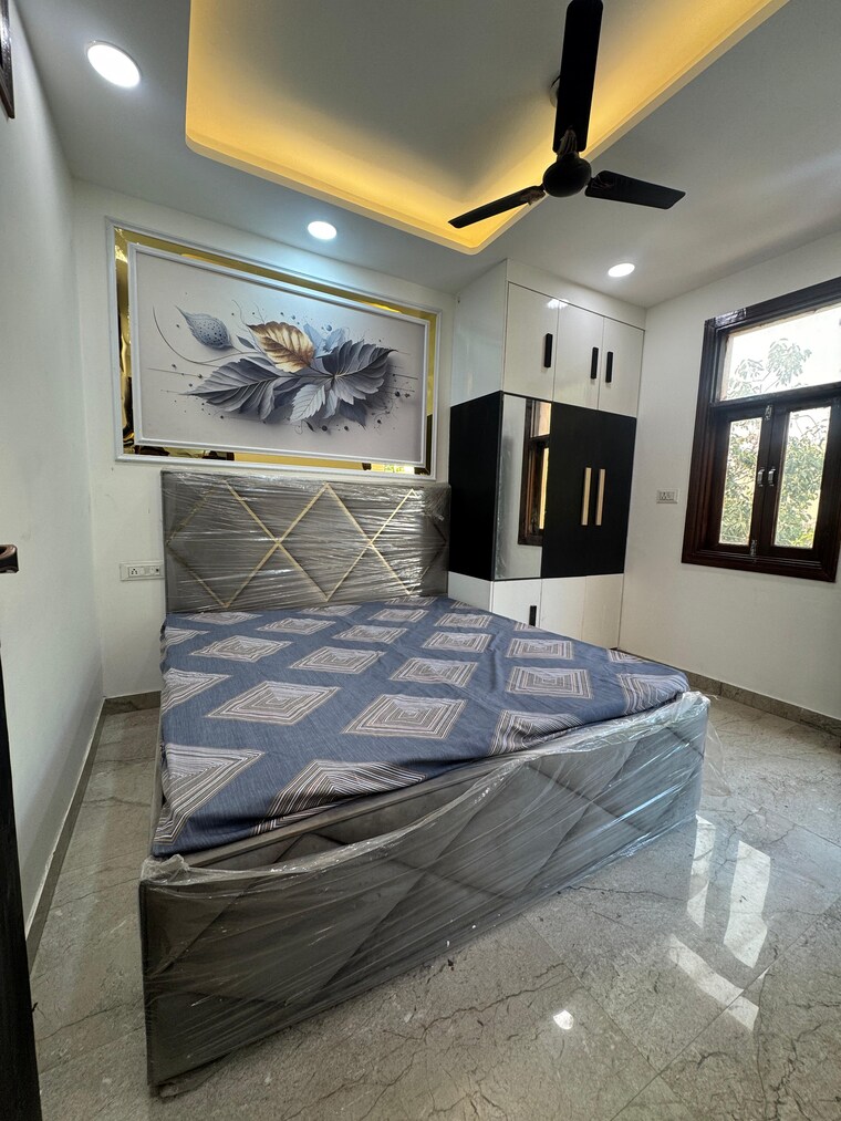 Bedroom, dwarka mor 3 Bedroom 90 Sq.Yd. Builder Floor In Dwarka Mor Delhi 9619150