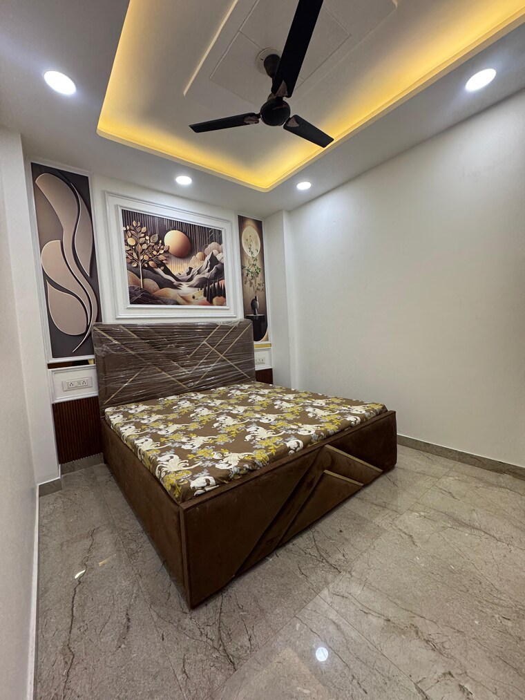 Bedroom, dwarka mor 3 Bedroom 90 Sq.Yd. Builder Floor In Dwarka Mor Delhi 9619150
