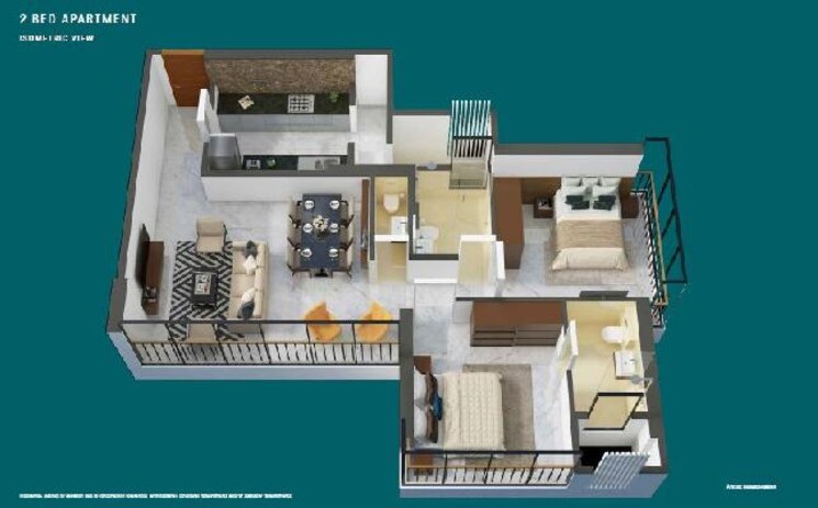 Exterior View, avant-hillway 2 Bedroom 618 Sq.Ft. Apartment In Goregaon East Mumbai 9619137