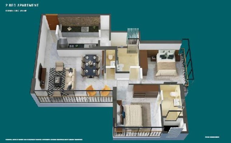 Exterior View, avant-hillway 2 Bedroom 618 Sq.Ft. Apartment In Goregaon East Mumbai 9619137