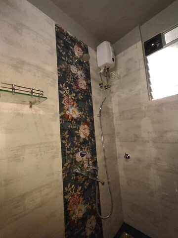 Bathroom in 1 BHK Apartment at Green Fields Apartment, Andheri East – for Rent