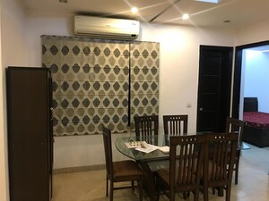 Dining area in 3 BHK Builder Floor at Defence Colony – for Rent