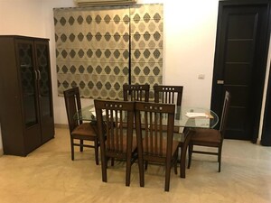 Dining area in 3 BHK Builder Floor at Defence Colony – for Rent