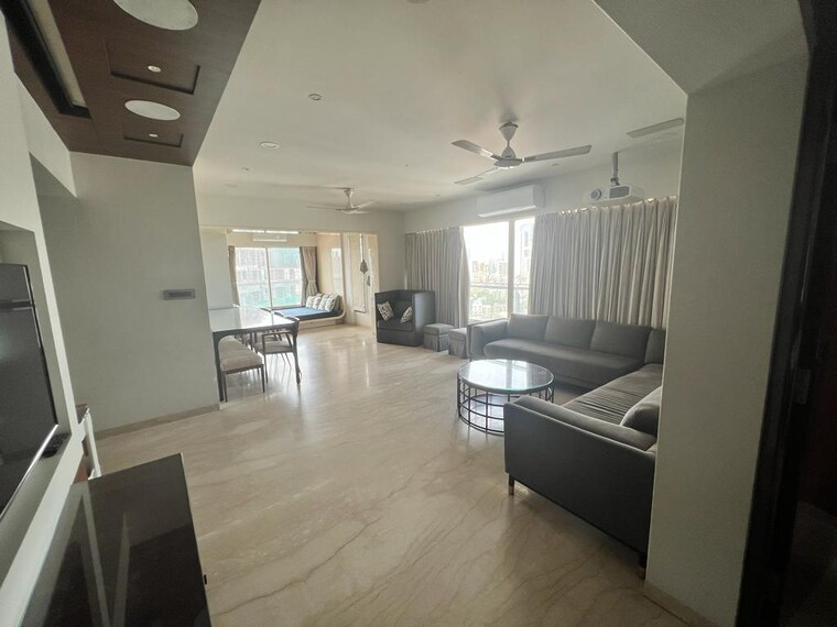 Living Room, omkar-belleza 3 Bedroom 1350 Sq.Ft. Apartment In Dadar West Mumbai 9619545