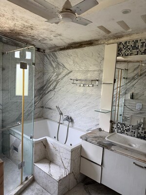 Bathroom in 3 BHK Builder Floor at Anand Niketan – for Rent