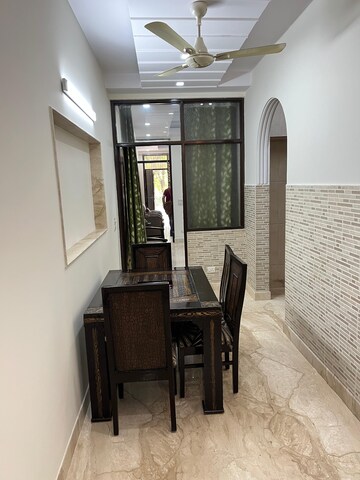Dining area in 2 BHK Builder Floor at K Block Central Square Awasiya Vikas Samiti, Kalkaji – for Rent