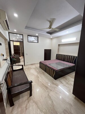 Living Room in 2 BHK Builder Floor at K Block Central Square Awasiya Vikas Samiti, Kalkaji – for Rent