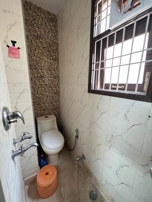 Bathroom in 2 BHK Builder Floor at K Block Central Square Awasiya Vikas Samiti, Kalkaji – for Rent