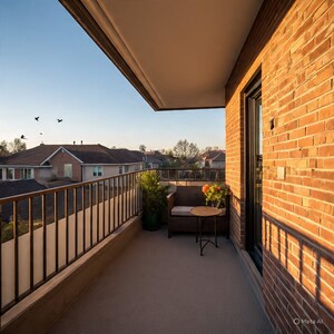 Balcony in 2 BHK Apartment at Ganga Nagar – for Rent