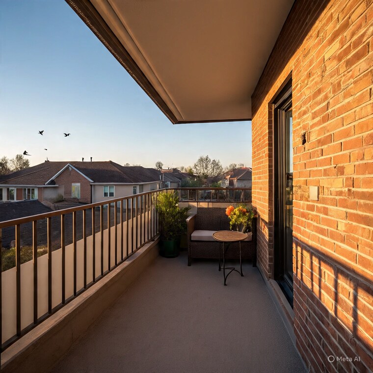 Balcony, ganga nagar 2 Bedroom 640 Sq.Ft. Apartment In Ganga Nagar Rishikesh 9620372